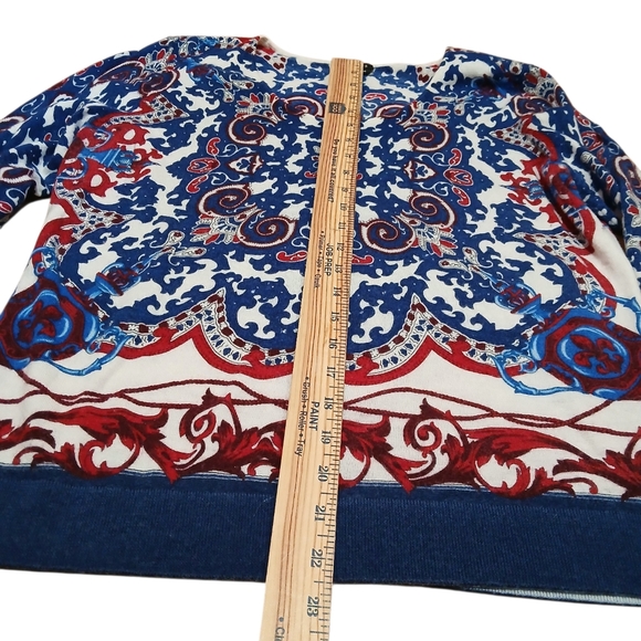 Talbots Women's Size XL Multicolor 100% Merino Wool Sweater - Picture 4 of 8